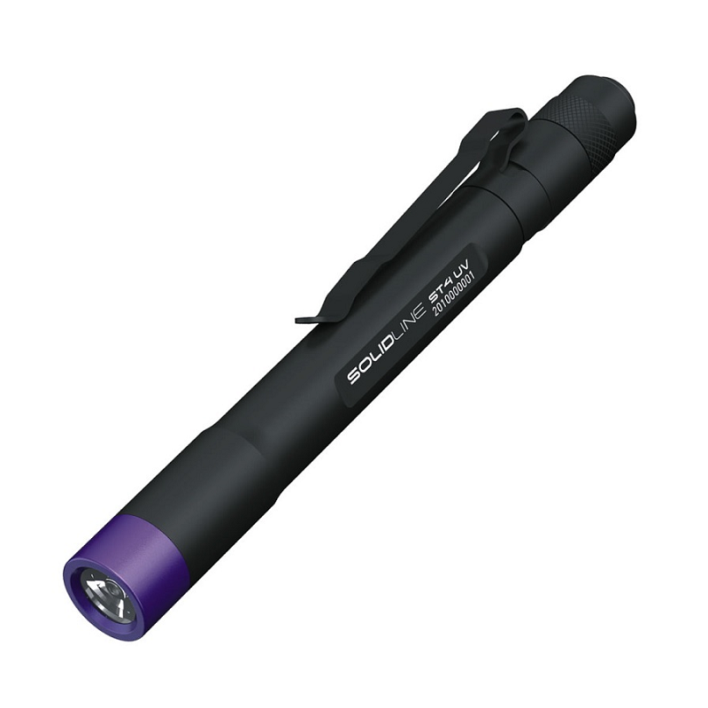 LEDLENSER Solidline ST4UV LED Flashlight, Pen Light Black
